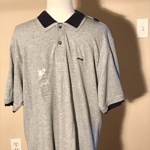 NWT Izod Jeans Polo Shirt Size XL Gray Grey - Picture 1 of 8